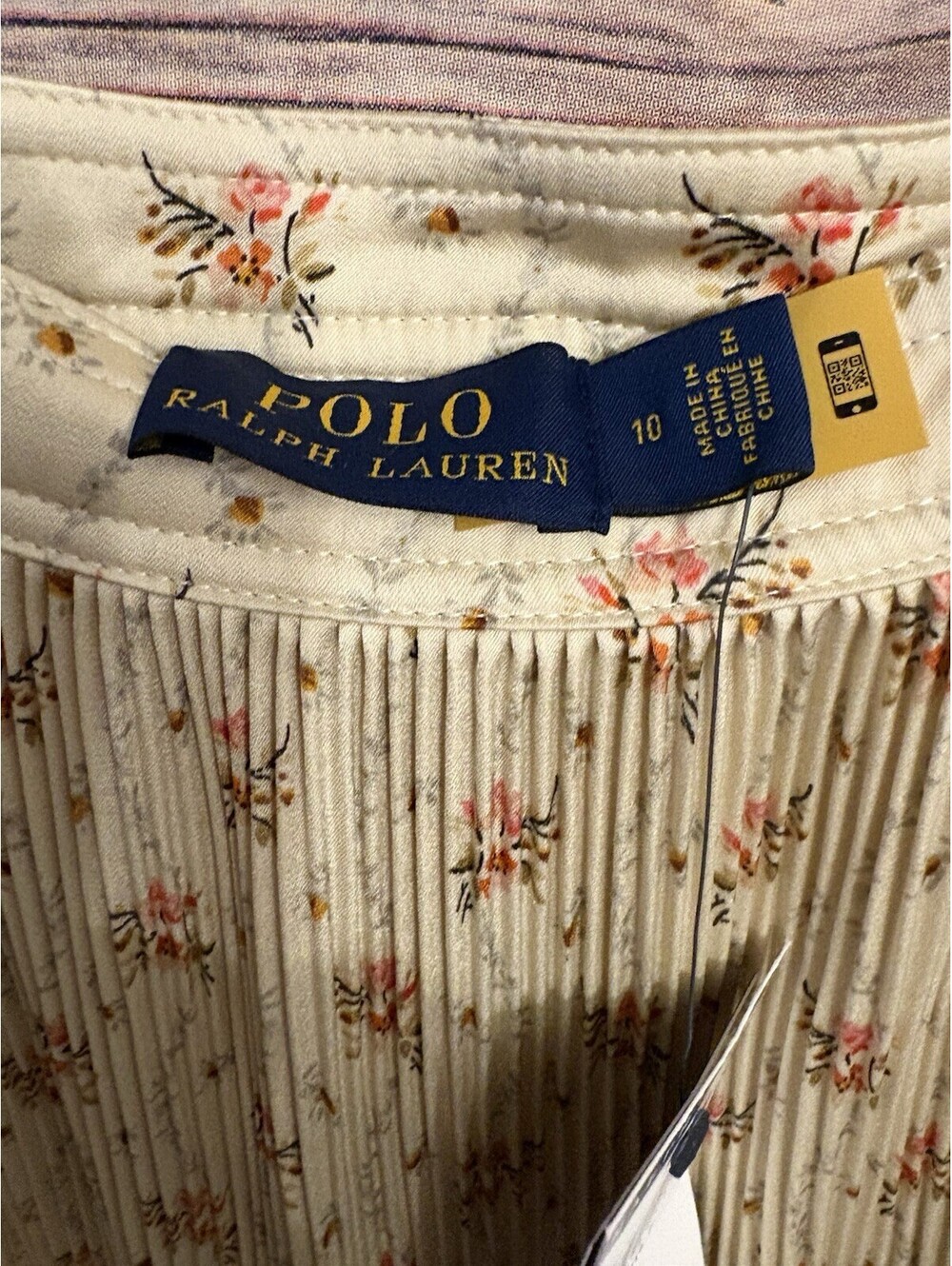 Polo Ralph Lauren Jaclyn Floral Pleated Satin Ruffled Skirt NEW 10 $298 - Picture 5 of 6